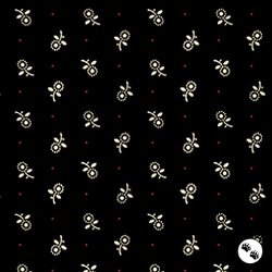QT Fabrics Oxford Archival Ditsy Black