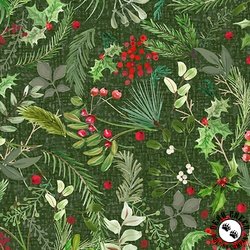 Maywood Studio Winter Wreaths Greenery Green Maywood Studio Winter Wreaths Greenery Green