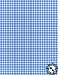 Wilmington Prints Sweet Cherry Gingham Blue/White