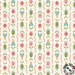 Cloud9 Fabrics Love Bugs Crawling Critters Ivory