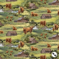 Northcott Highland Home Scenic Green/Multi