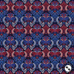 Henry Glass Liberty Hill 108 Inch Wide Backing Fabric Damask Navy