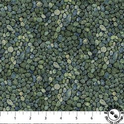 Northcott Stonehenge Rooted Pebbles Teal
