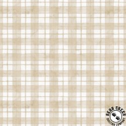 P&B Textiles Farmhouse Americana Patriotic Plaid Cream