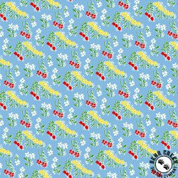 Windham Fabrics Garden Party Flower Field Blue