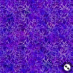 In The Beginning Fabrics Dazzle Bubbles Purple