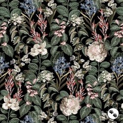 Studio E Fabrics Art of Midnight Medium Vine Midnight Studio E Fabrics Art of Midnight Medium Vine Midnight