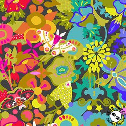 Andover Fabrics Color Wheel Art Theory Whole Cloth Night