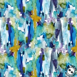 Clothworks Painter's Joy Watercolor Blue Clothworks Painter's Joy Watercolor Blue