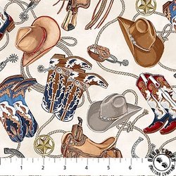 Northcott Cowboy Blues Boots Cream/Multi Northcott Cowboy Blues Boots Cream/Multi