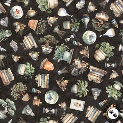 QT Fabrics Home Sweet Home Decor Charcoal QT Fabrics Home Sweet Home Decor Charcoal