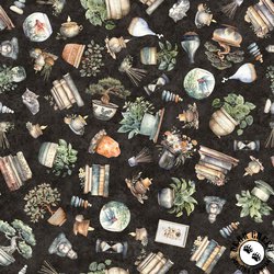 QT Fabrics Home Sweet Home Decor Charcoal