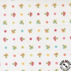 Moda In The Garden Dotted Sprig Off White