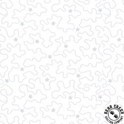 Henry Glass Quilters Flour IV Stars and Rambling Lines White on White