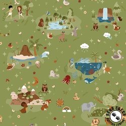 Riley Blake Designs Created with Love Main Grass Riley Blake Designs Created with Love Main Grass