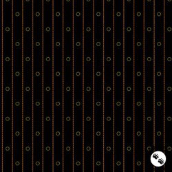 Andover Fabrics Bridgeport Circle Stripes Black
