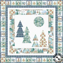 Forest Friends Blue Free Quilt Pattern