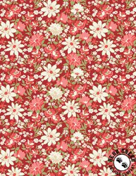 Wilmington Prints Sentiments Packed Floral Red