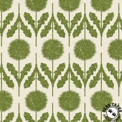 Benartex Wishflower Border Moss Benartex Wishflower Border Moss