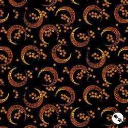 Andover Fabrics Midnight Moon Crescent Moon Midnight