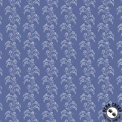 Windham Fabrics Jasper Blue Border Lace Chambray