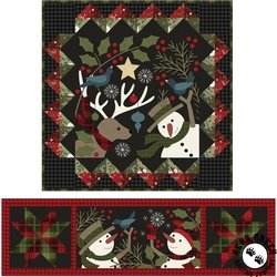 Holly Jolly Wall Hanging and Table Runner Kit