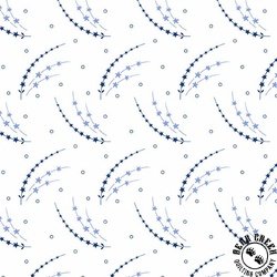 Andover Fabrics Tradition Shooting Star White Andover Fabrics Tradition Shooting Star White