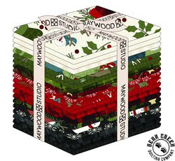 Holly Jolly Flannel Fat Quarter Bundle by Maywood Studio