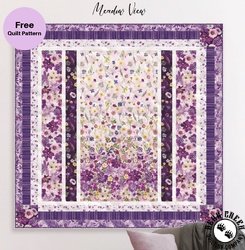 Potpourri Meadow View Free Quilt Pattern