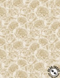 Wilmington Prints Crimson Blooms Tonal Florals Cream