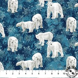 Northcott Tundra Crossing Polar Bears Navy