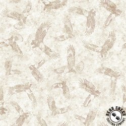 QT Fabrics Stars, Stripes, and Steel American Eagle Tonal Birch