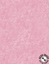 Wilmington Prints Fleur Amour Damask Pink
