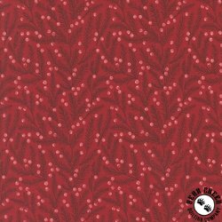 Moda Berry And Pine Needles Cranberry Moda Berry And Pine Needles Cranberry