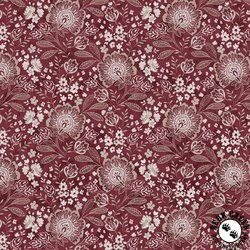 P&B Textiles Elizabeth 108 Inch Wide Backing Fabric Jacobean Allover Dark Red P&B Textiles Elizabeth 108 Inch Wide Backing Fabric Jacobean Allover Dark Red