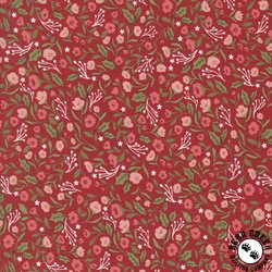 Moda Berry And Pine Christmas Posies Cranberry Moda Berry And Pine Christmas Posies Cranberry