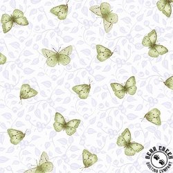 Henry Glass Berrylicious Tossed Butterflies Blue/Green Henry Glass Berrylicious Tossed Butterflies Blue/Green