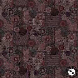 Maywood Studio Operetta Patchwork Black/Maroon Maywood Studio Operetta Patchwork Black/Maroon
