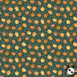 Andover Fabrics Hello Autumn Pumpkin Spice Green