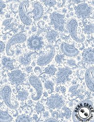 Wilmington Prints Radiance Floral and Paisley Cream