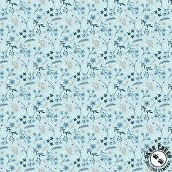 Riley Blake Designs Winter Magic Floral Aqua Riley Blake Designs Winter Magic Floral Aqua