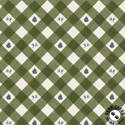 P&B Textiles Lodge Life Pinecone Plaid Green/Cream