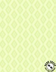 Wilmington Prints Patch of Sunshine Boho Diamonds Light Green