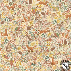 Andover Fabrics Hello Autumn Wild Wood Cream