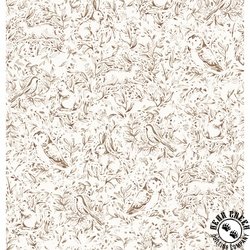 P&B Textiles Forest Fauna 108 Inch Wide Backing Fabric Brown P&B Textiles Forest Fauna 108 Inch Wide Backing Fabric Brown