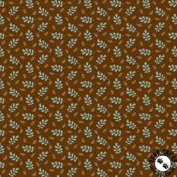 Andover Fabrics Autumn Woods Heartleaf Brown