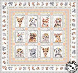 Little Darlings Woodland (Pink) Free Quilt Pattern Little Darlings Woodland (Pink) Free Quilt Pattern