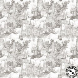 QT Fabrics Folklore Castles in Clouds Taupe QT Fabrics Folklore Castles in Clouds Taupe