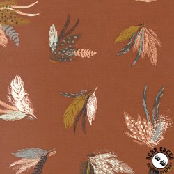 Moda Woodland and Wildflowers Feather Friends Rust