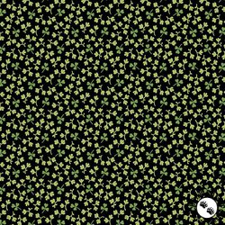 Andover Fabrics Little Clover Field Black